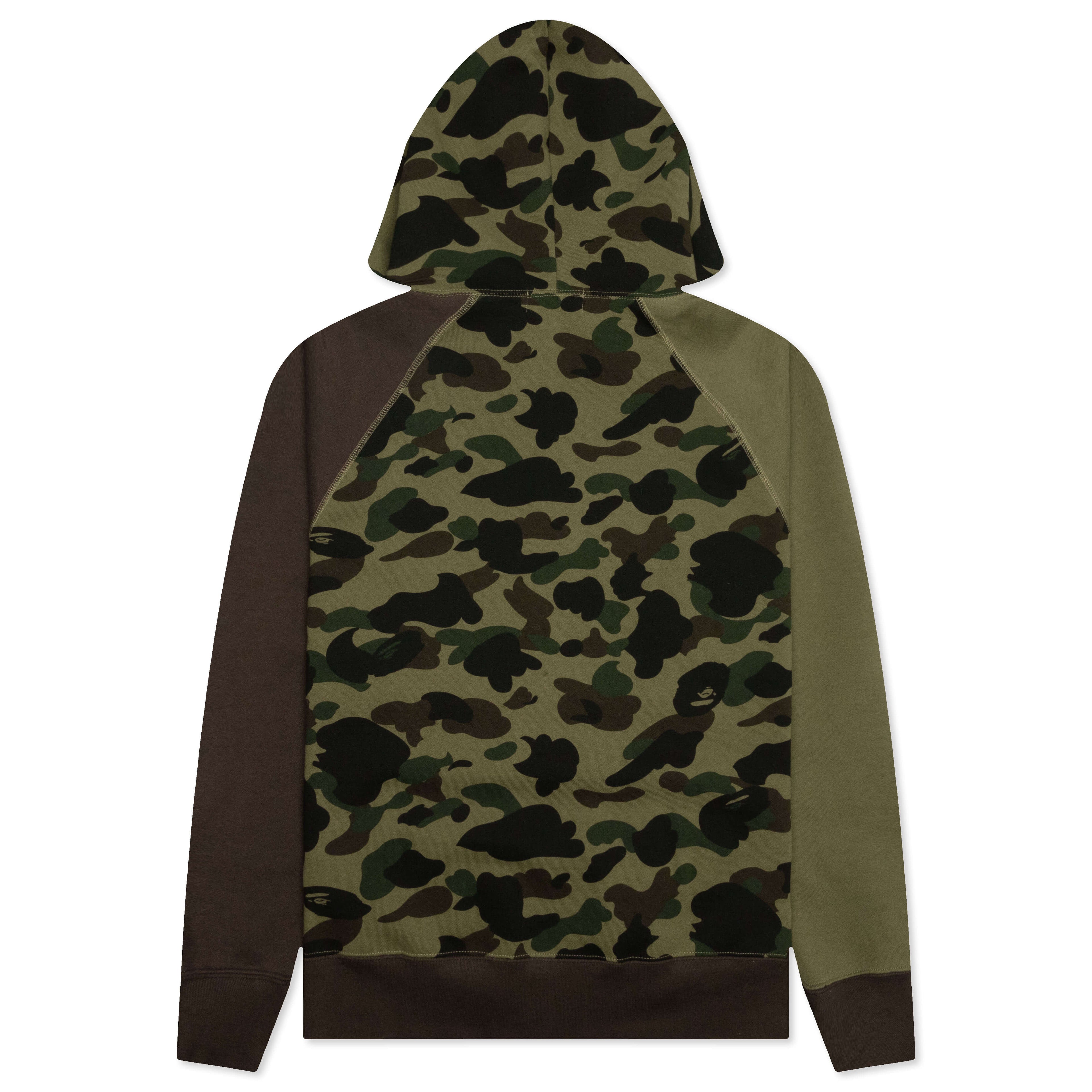 1st Camo Crazy College Full Zip Hoodie Green