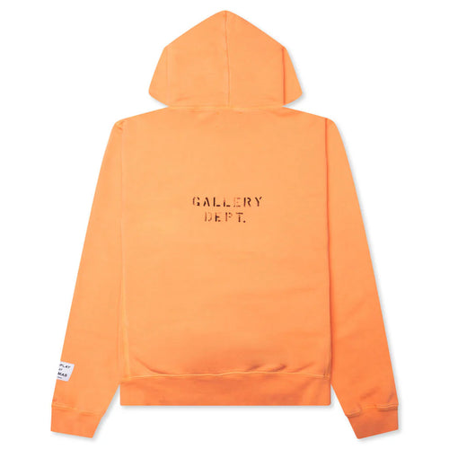 Dept Logo Hoodie Fluorescent Orange