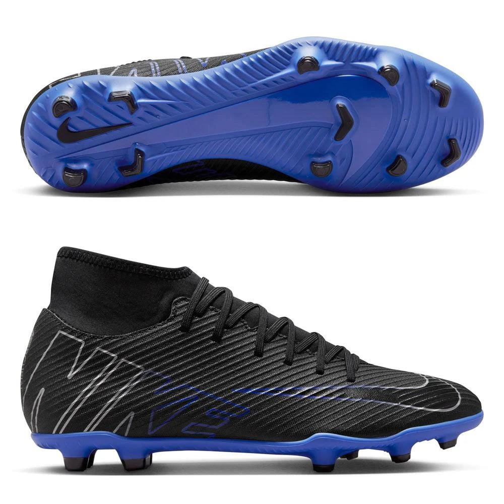 Nike Mercurial Superfly 9 Club Multi Ground Soccer Cleats Black Hyper Royal Chrome