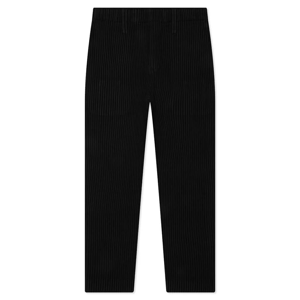 Wool Like Light Pants Black
