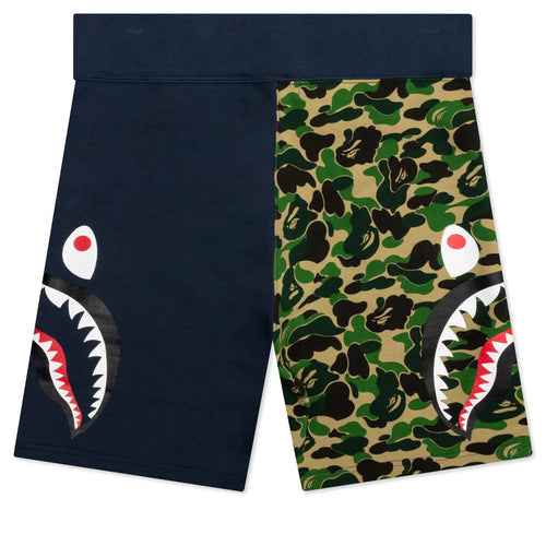 Abc Camo Side Shark Sweat Shorts Green