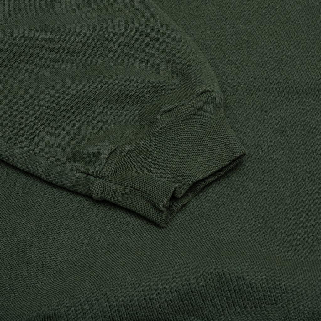 Embroidery Script Logo Crewneck Forest Green