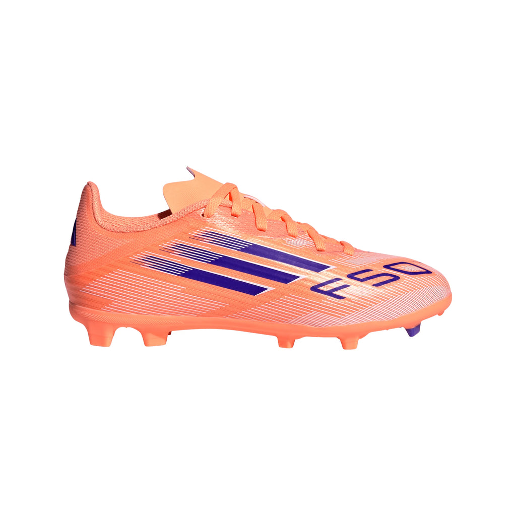 adidas F50 League FG MG Youth Soccer Cleats Orange Blue White