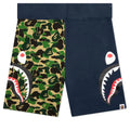 Abc Camo Side Shark Sweat Shorts Green