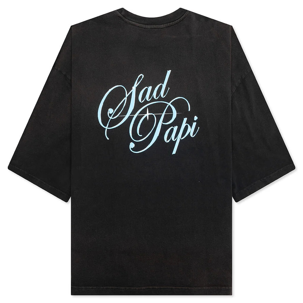 Sad Papi S S Buffalo Tee Black