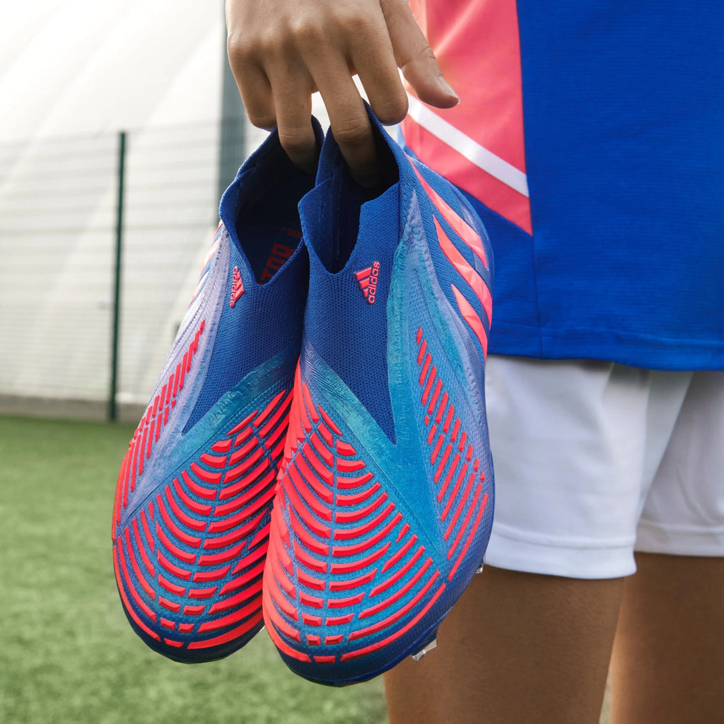 adidas Predator Edge FG Firm Ground Boots Hi Res Blue Turbo Hi Res Blue