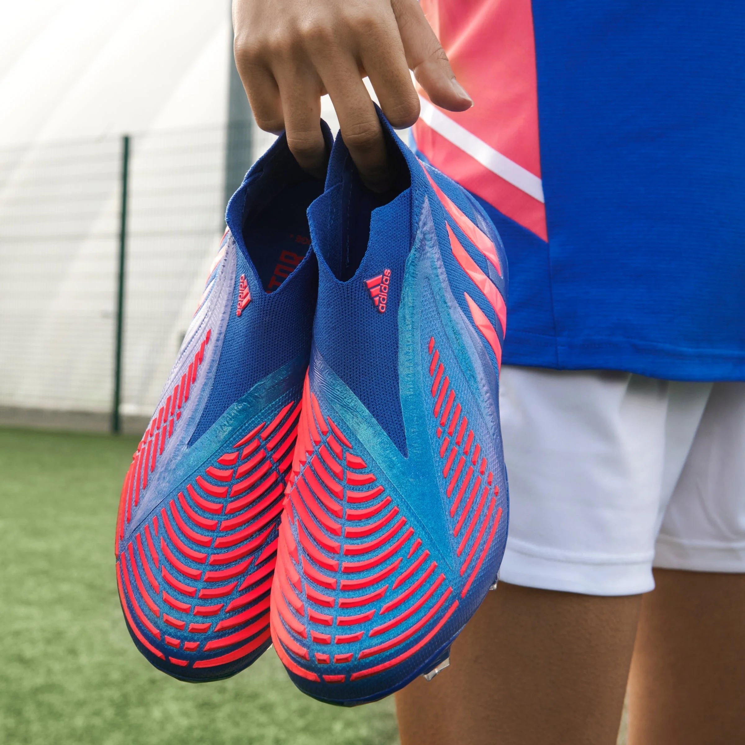 adidas Predator Edge FG Firm Ground Boots Hi Res Blue Turbo Hi Res Blue