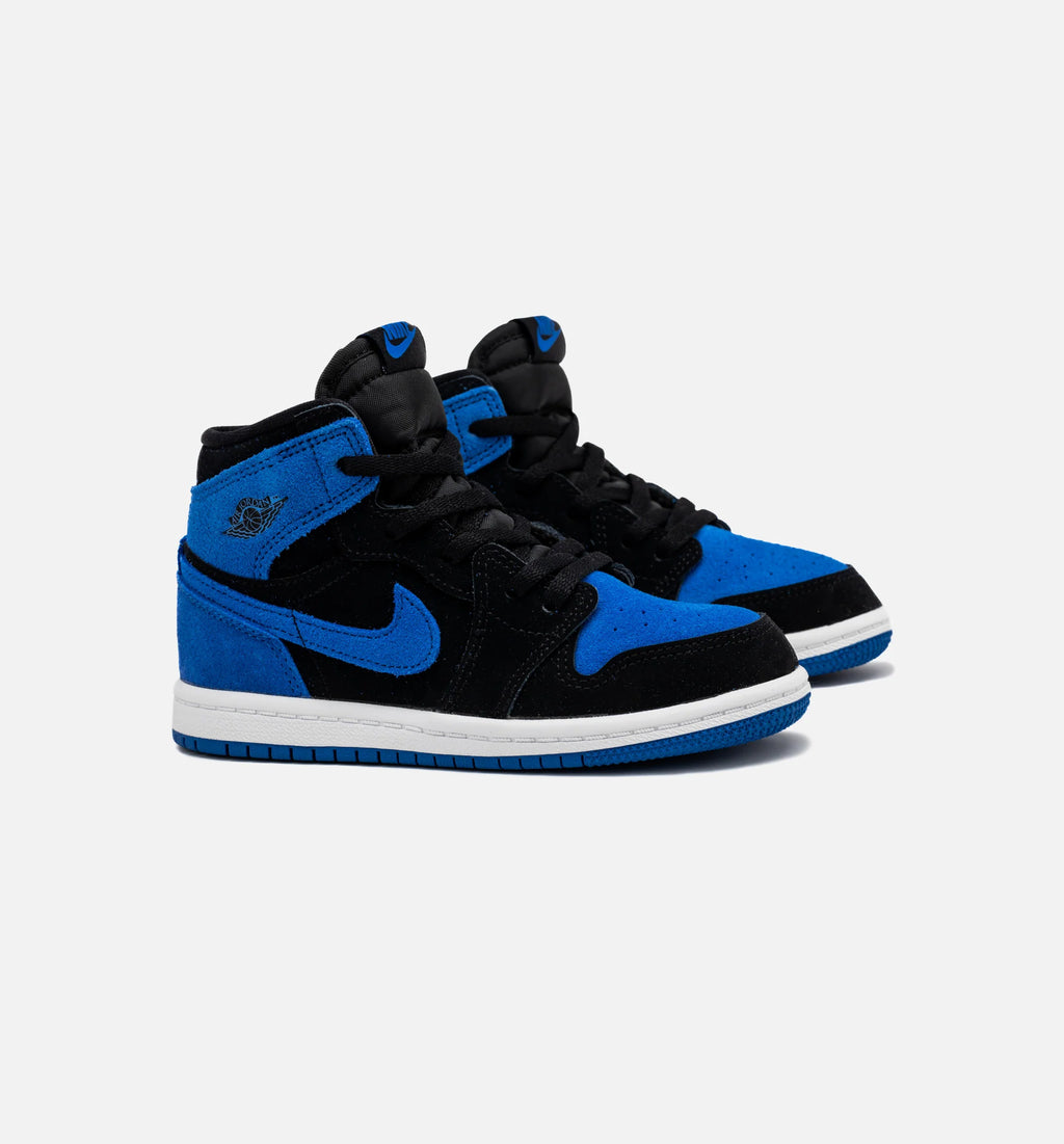 Air Jordan 1 Retro High OG Royal Reimagined Infant Toddler Lifestyle Shoe Black Royal Blue White Free Shipping