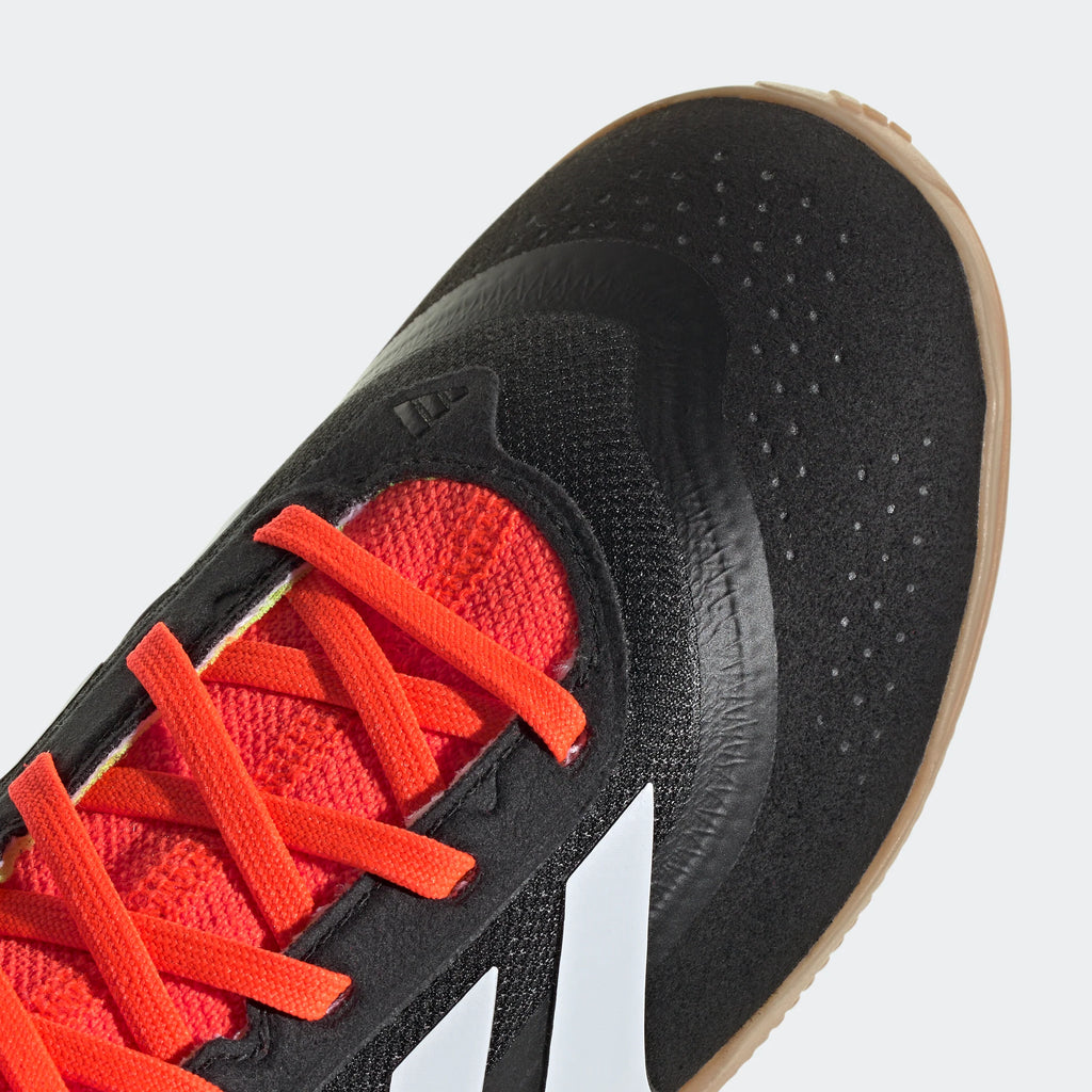 adidas Predator League IN Junior Indoor Soccer Shoes Core Black White Solar Red