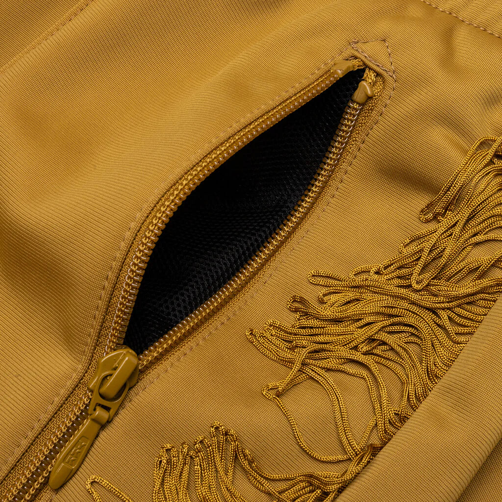 Tricot Jersey Fringe Track Pant Gold