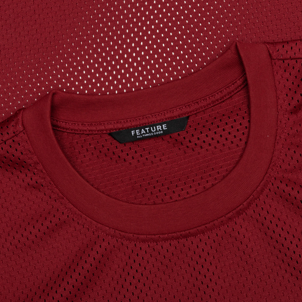 Boyer Mesh Tee Burgundy