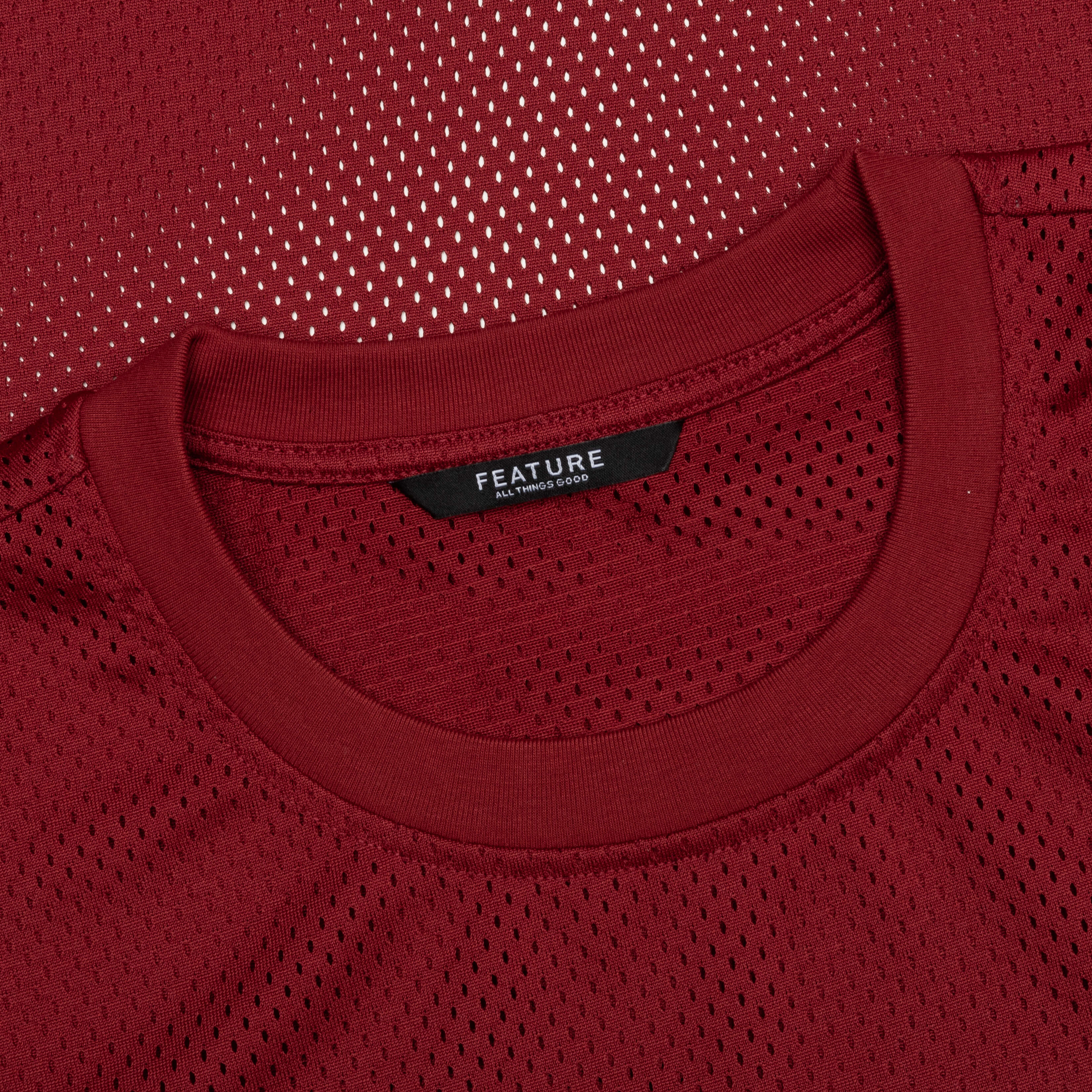 Boyer Mesh Tee Burgundy