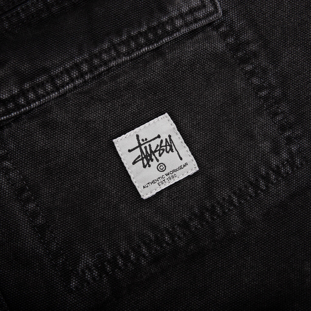 Washed Canvas Shop Jacket Black