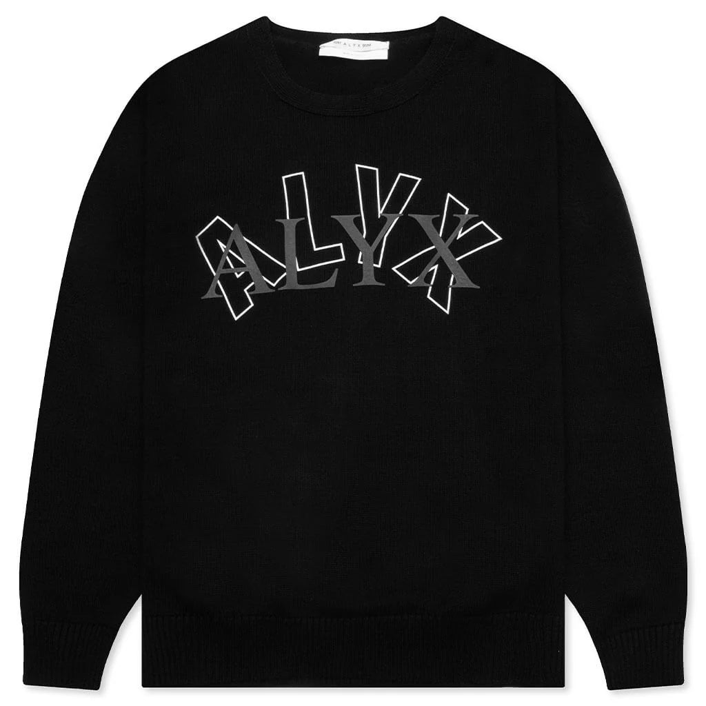 Arch Logo Crewneck Sweater Black
