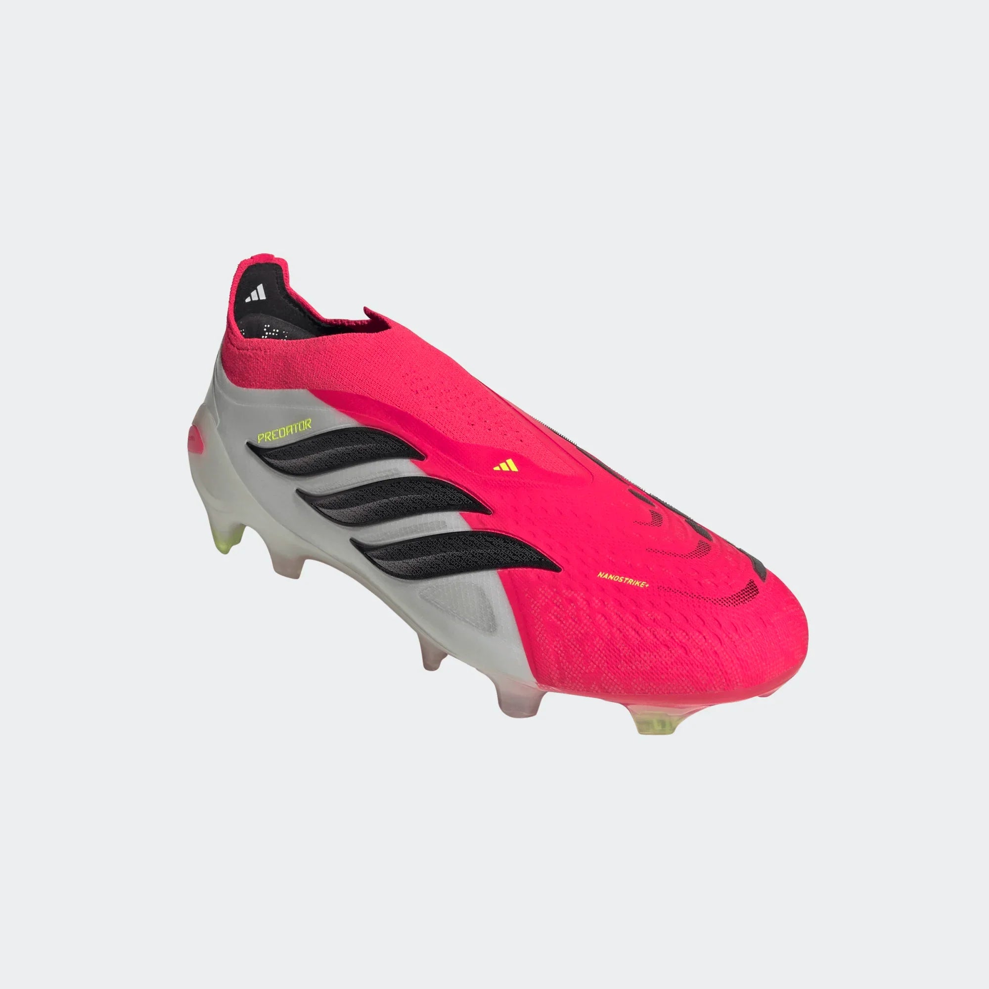 adidas Predator Elite Laceless FG Firm Ground Mens Soccer Cleats Red Black White