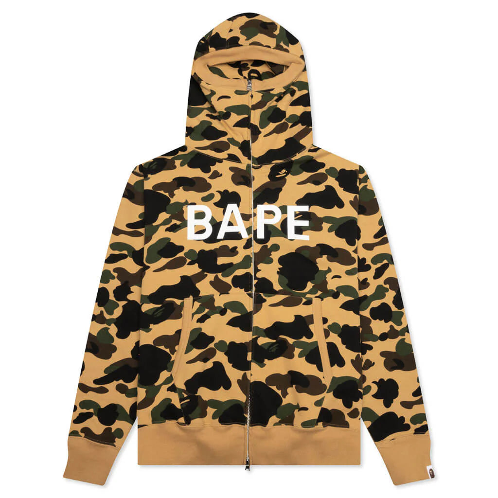1st Camo Full Zip Hoodie Yellow