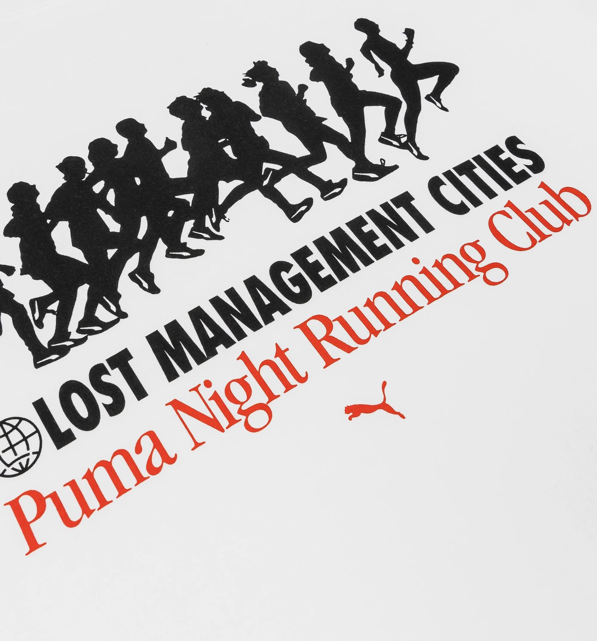 Lost Management Cities Mens Short Sleeve Shirt White Black