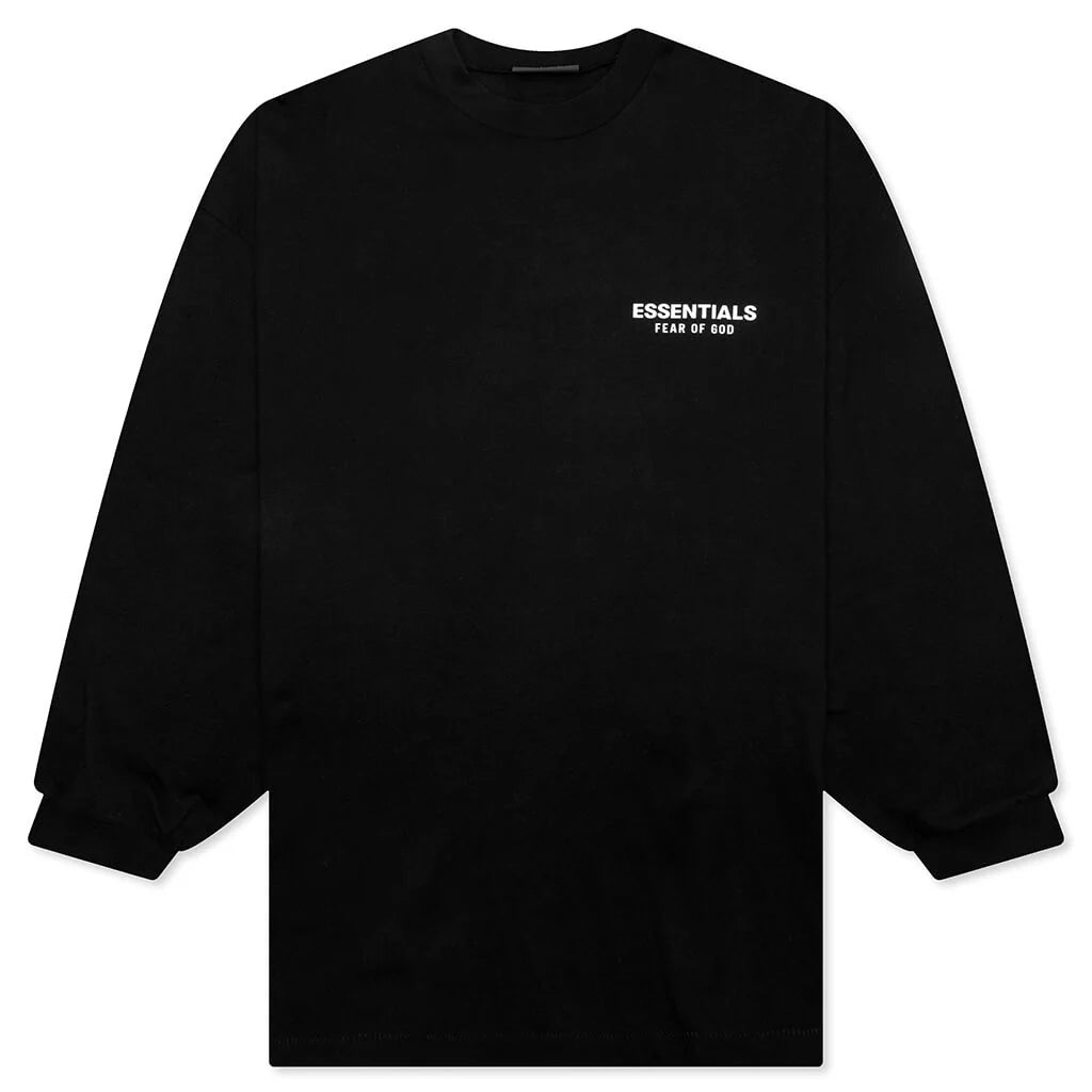 Jersey Long Sleeve T Shirt Black