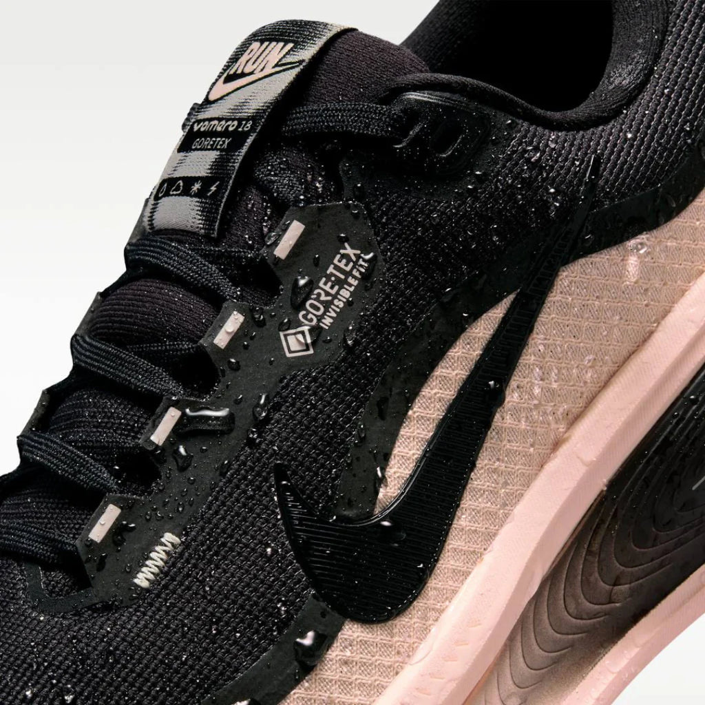 Nike Vomero 18 GORE TEX Preto Rosa Claro