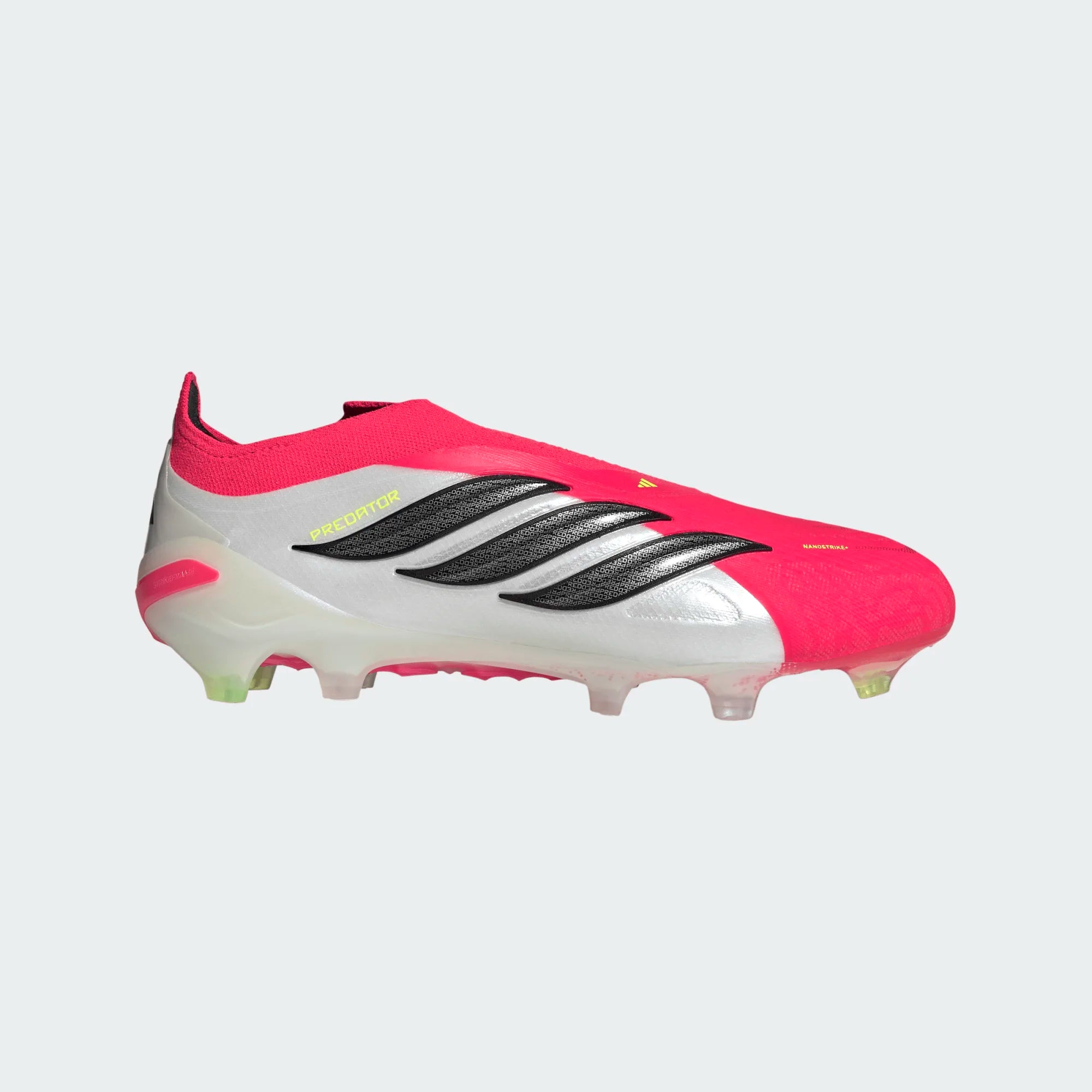 adidas Predator Elite Laceless FG Firm Ground Mens Soccer Cleats Red Black White