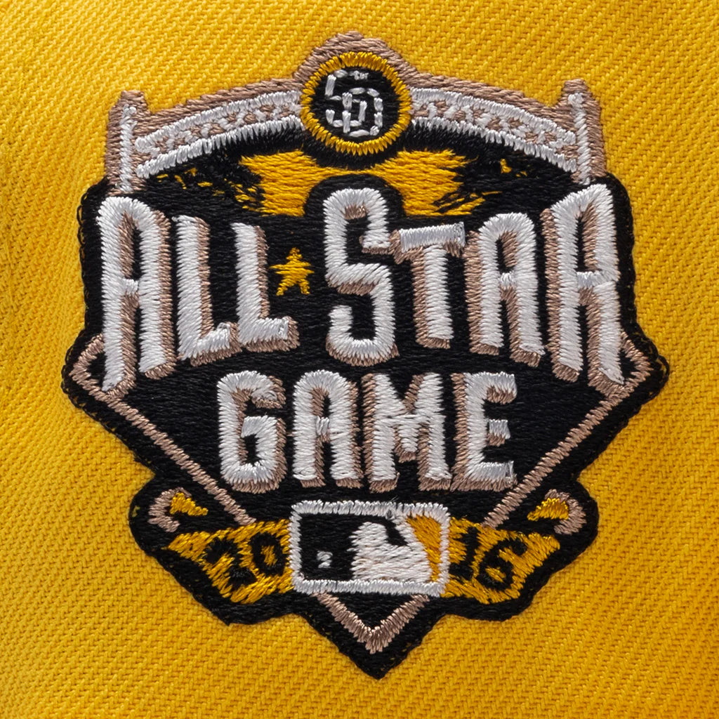 FEATURE x New Era 59FIFTY Fitted SD Padres Cooperstown Canary Yellow Twill Green
