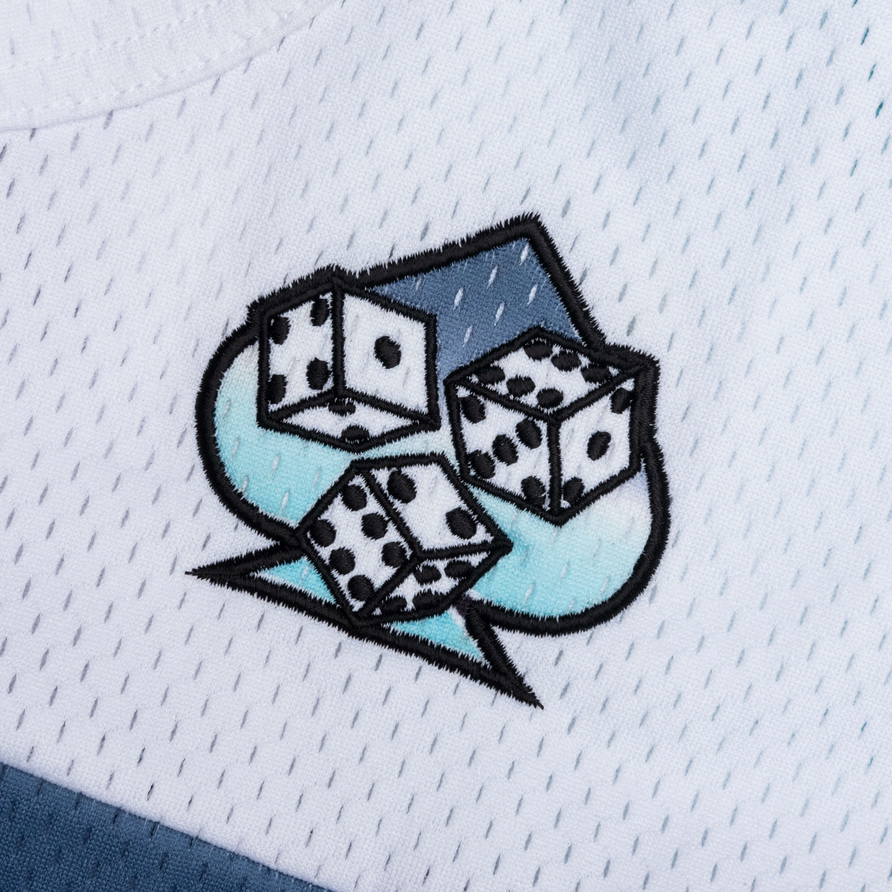 Mesh Football Jersey White Multi