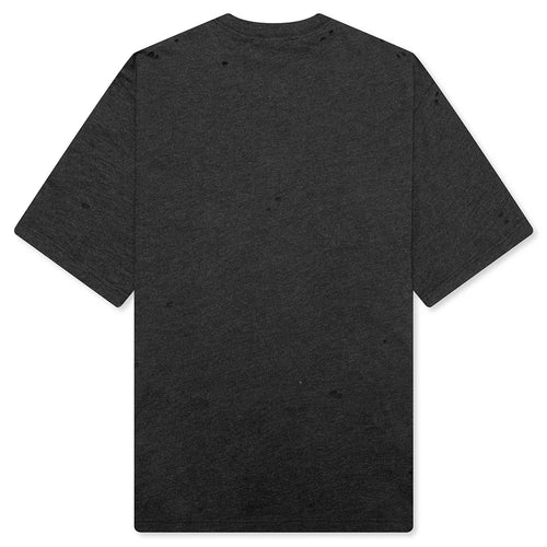 Logo T Shirt Relaxed Fit Black Melange
