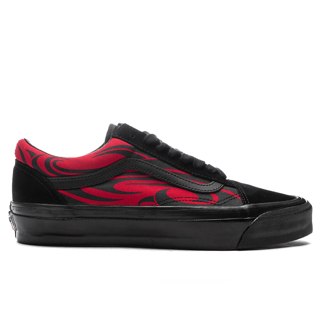 Premium Old Skool Y2K Flame Black Red