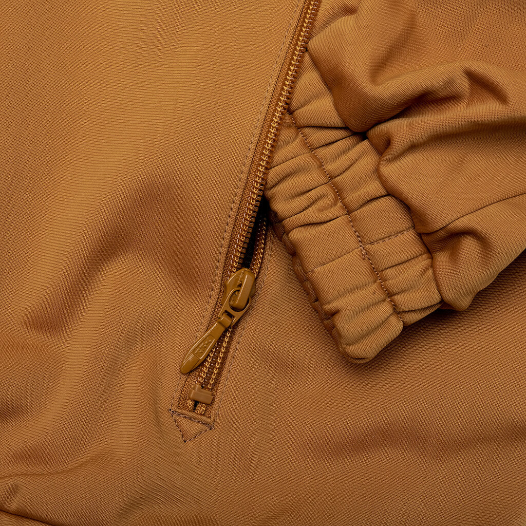Tricot Jersey Fringe Track Jacket Gold