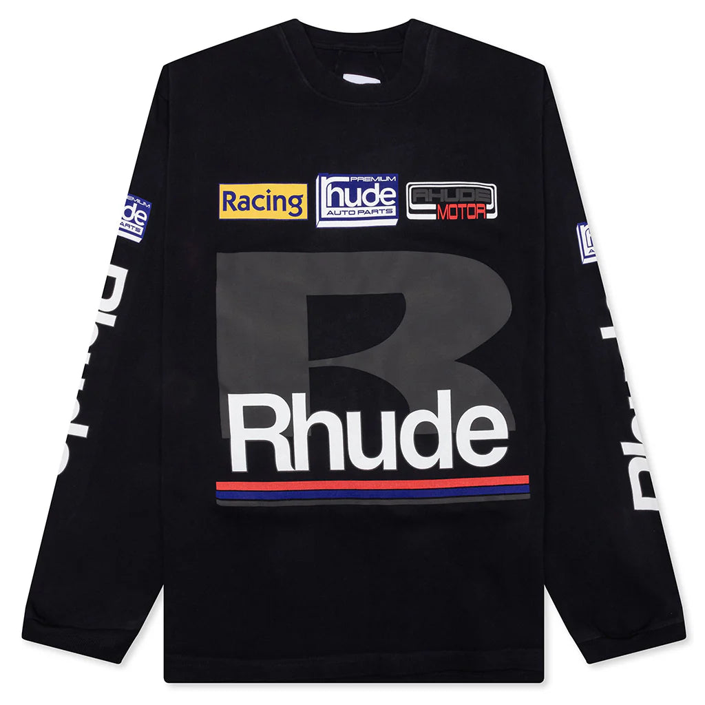 Petrol Patch L S Tee Vintage Black