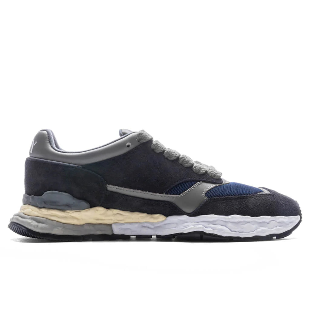 George OG Sole Mix Material Low Top Navy