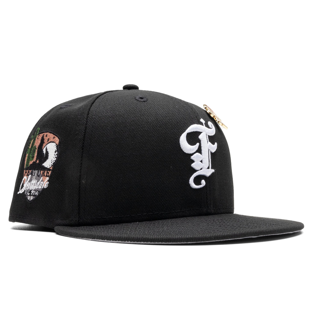 Feature x New Era 59FIFTY Fitted Old English F Scottsdale Black White