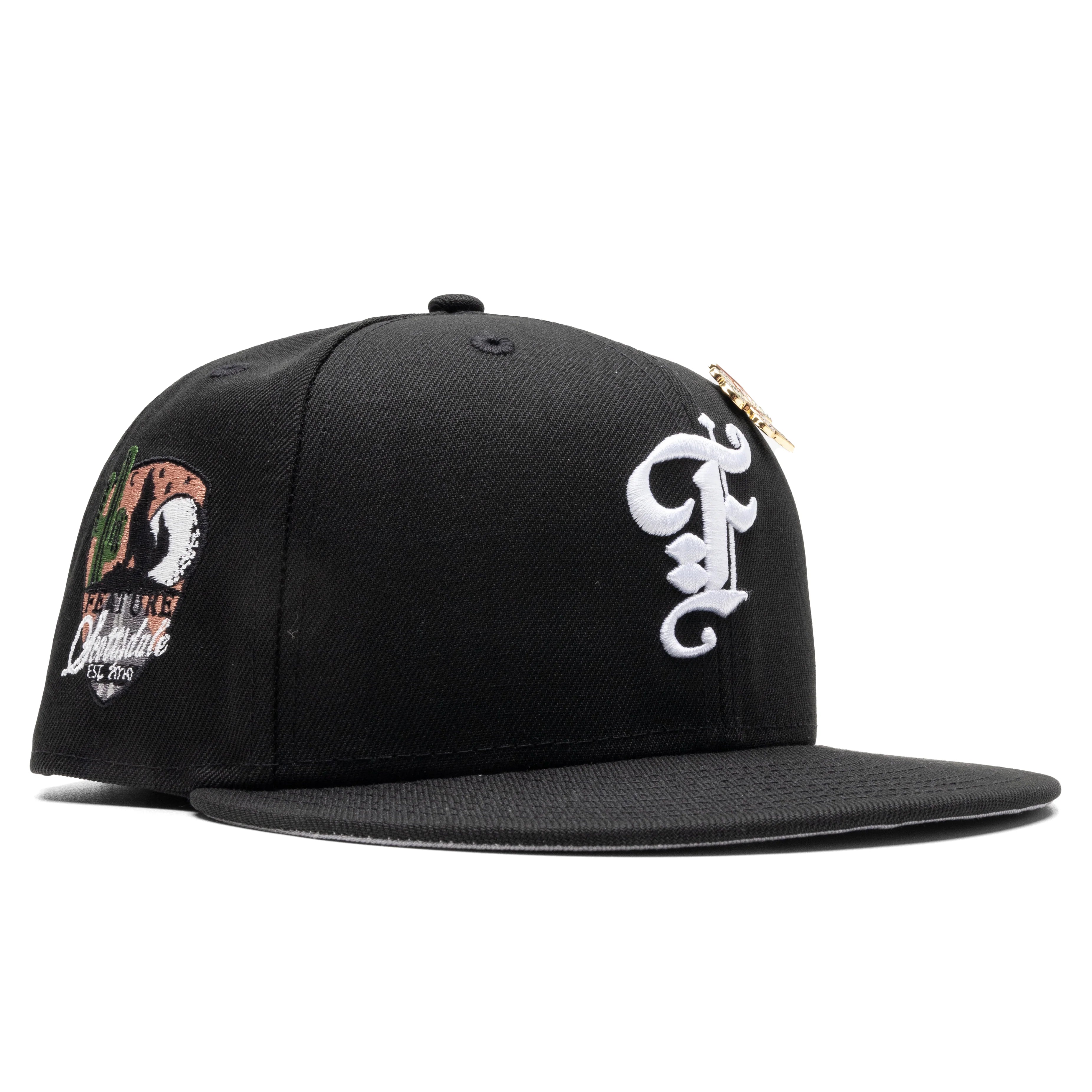 Feature x New Era 59FIFTY Fitted Old English F Scottsdale Black White