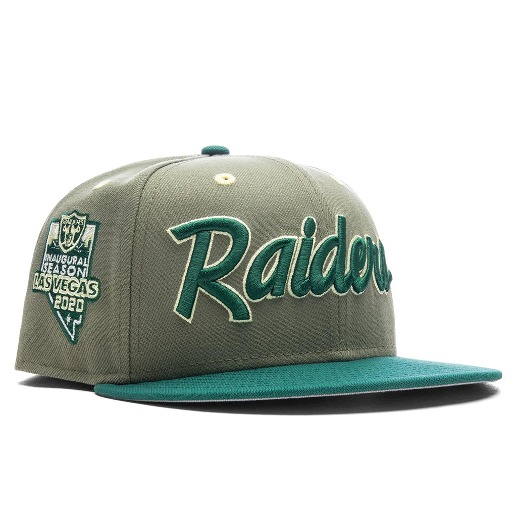 Feature x New Era 59FIFTY Fitted Las Vegas Raiders Green Back Emerald Green