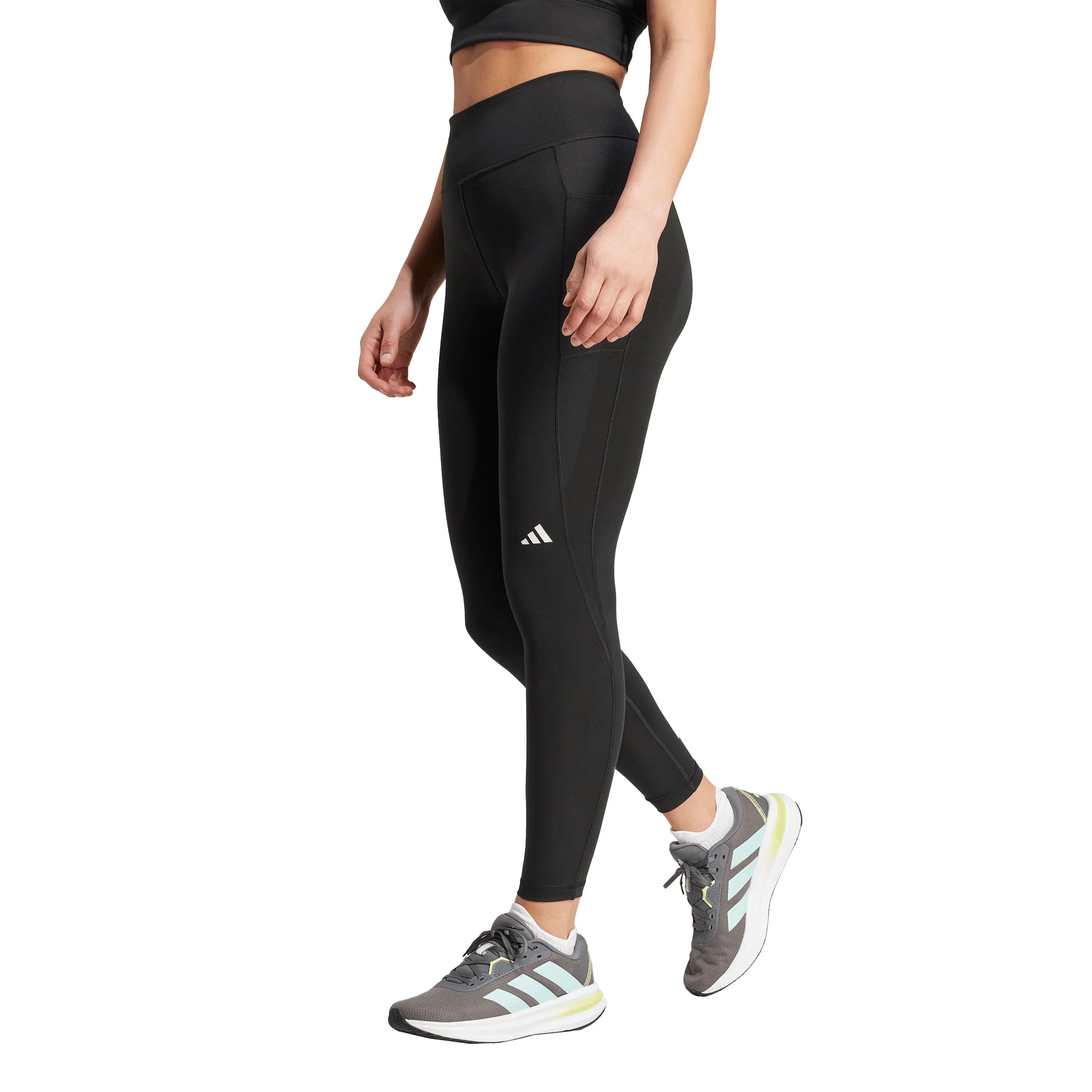 adidas Own the Run 7 8 Soccer Leggings Black