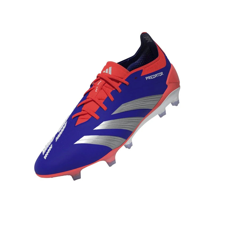 adidas Predator Elite FG Mens Firm Ground Soccer Cleats Lucid Blue White Solar Red