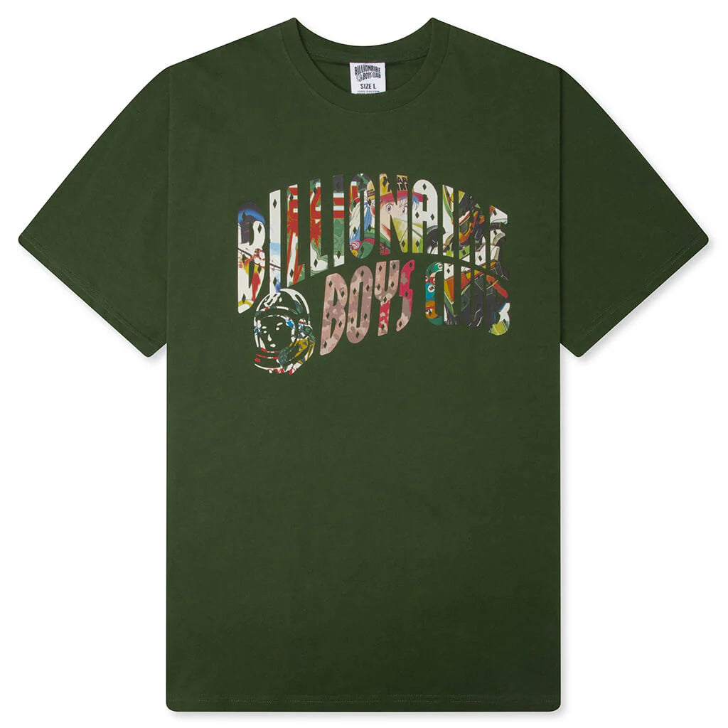 Curve Collage S S Tee Black Forest