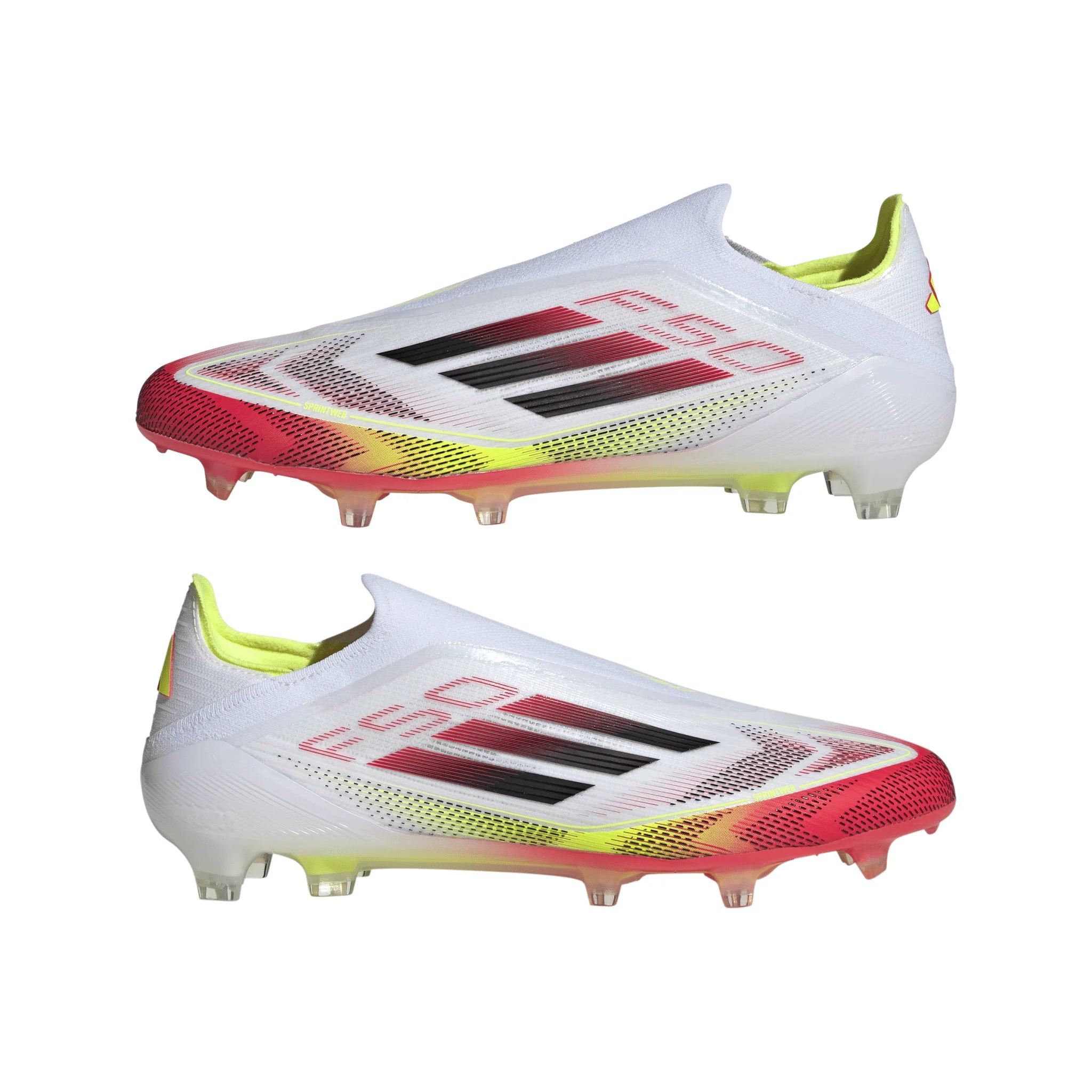 adidas F50 Elite Laceless Firm Ground Mens Soccer Cleats White Black
