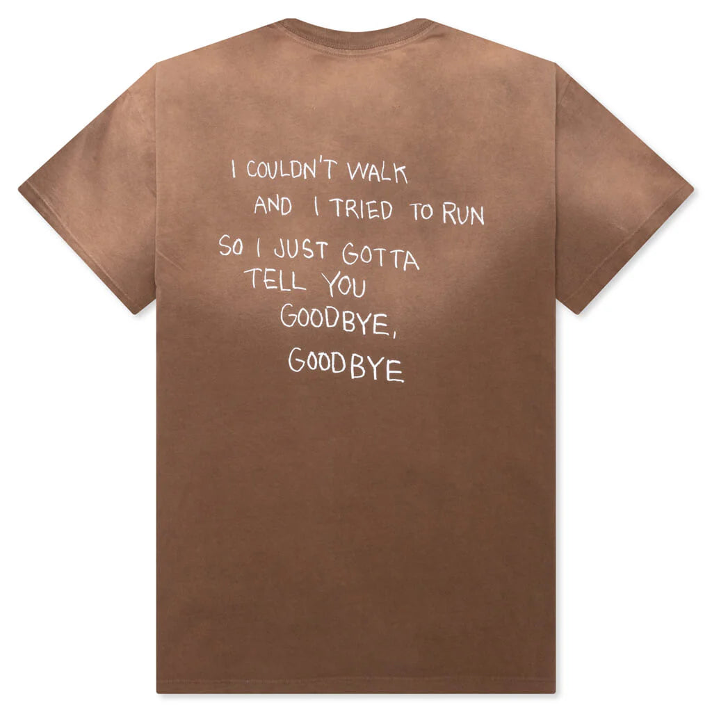 Goodbye Goodbye Tee Mustang Brown