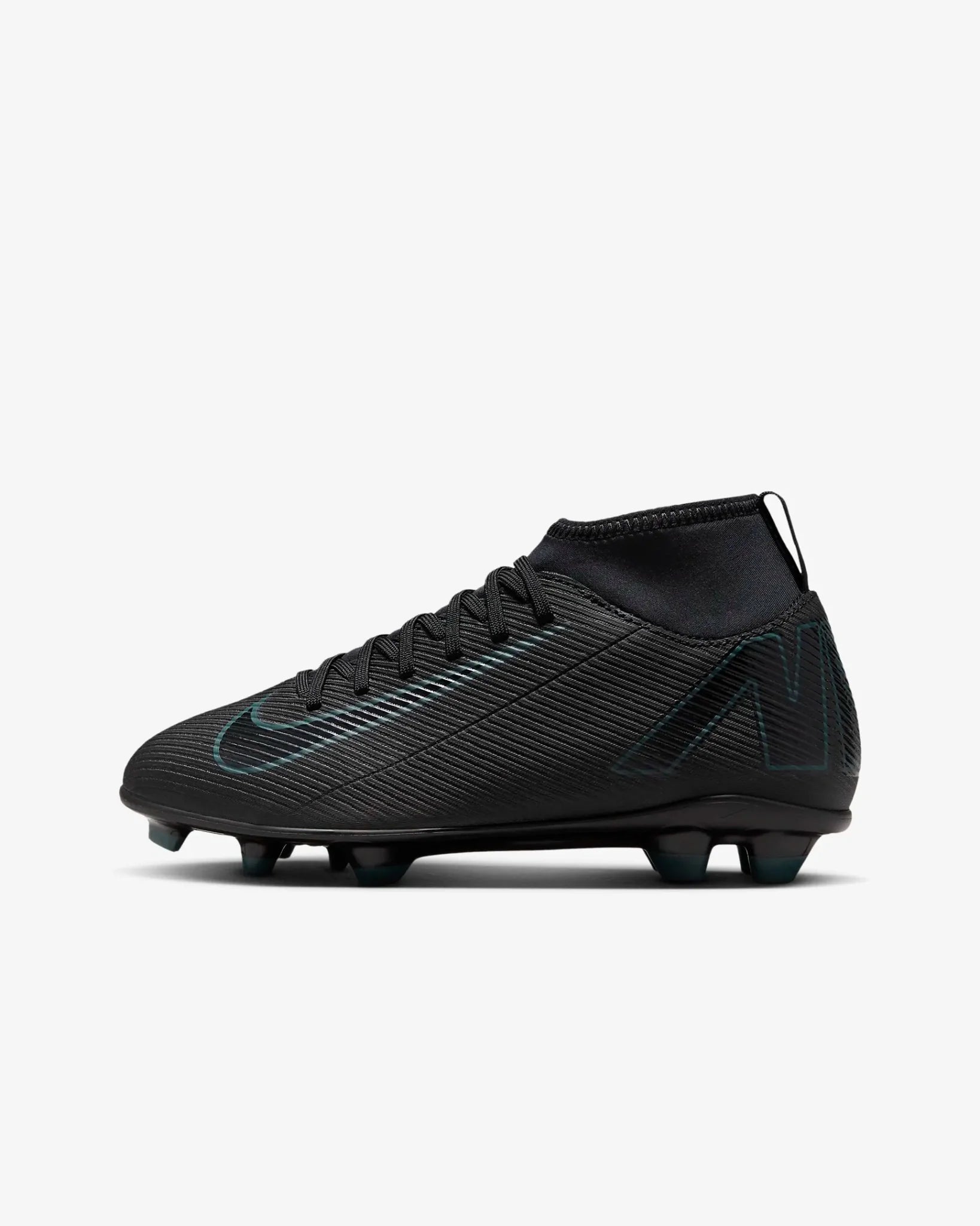 Nike Jr Superfly 10 Club FG Firm Ground Soccer Cleats Black Deep Jungle Black