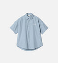 Jaxon Button Up Womens Shirt Frosted Blue