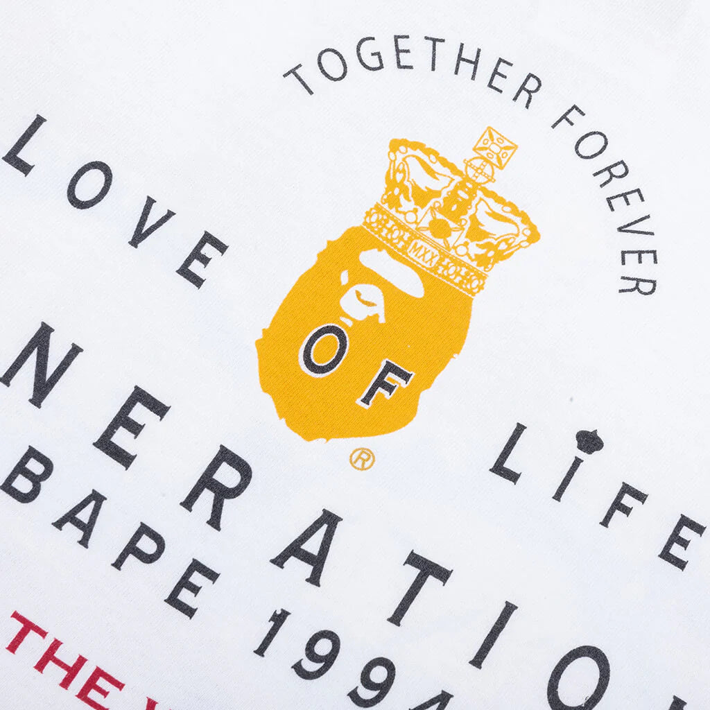 Saint M6 x Bape Generation S S Tee White