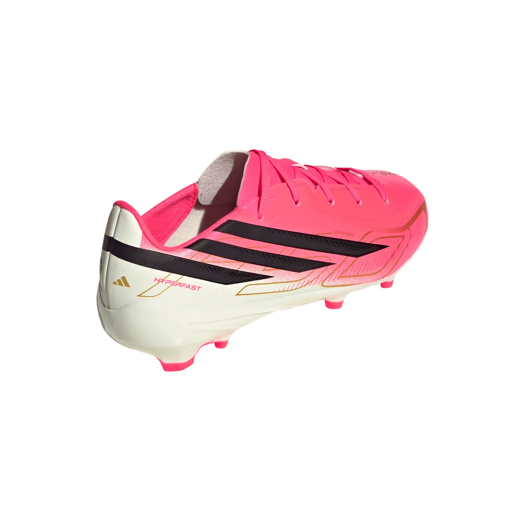 adidas F50 Hyperfast League Firm Ground Youth Soccer Cleats Turquesa Black Gold