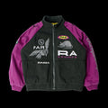 By Parra Owl Meets Rat Racing Jacket Purple Pink