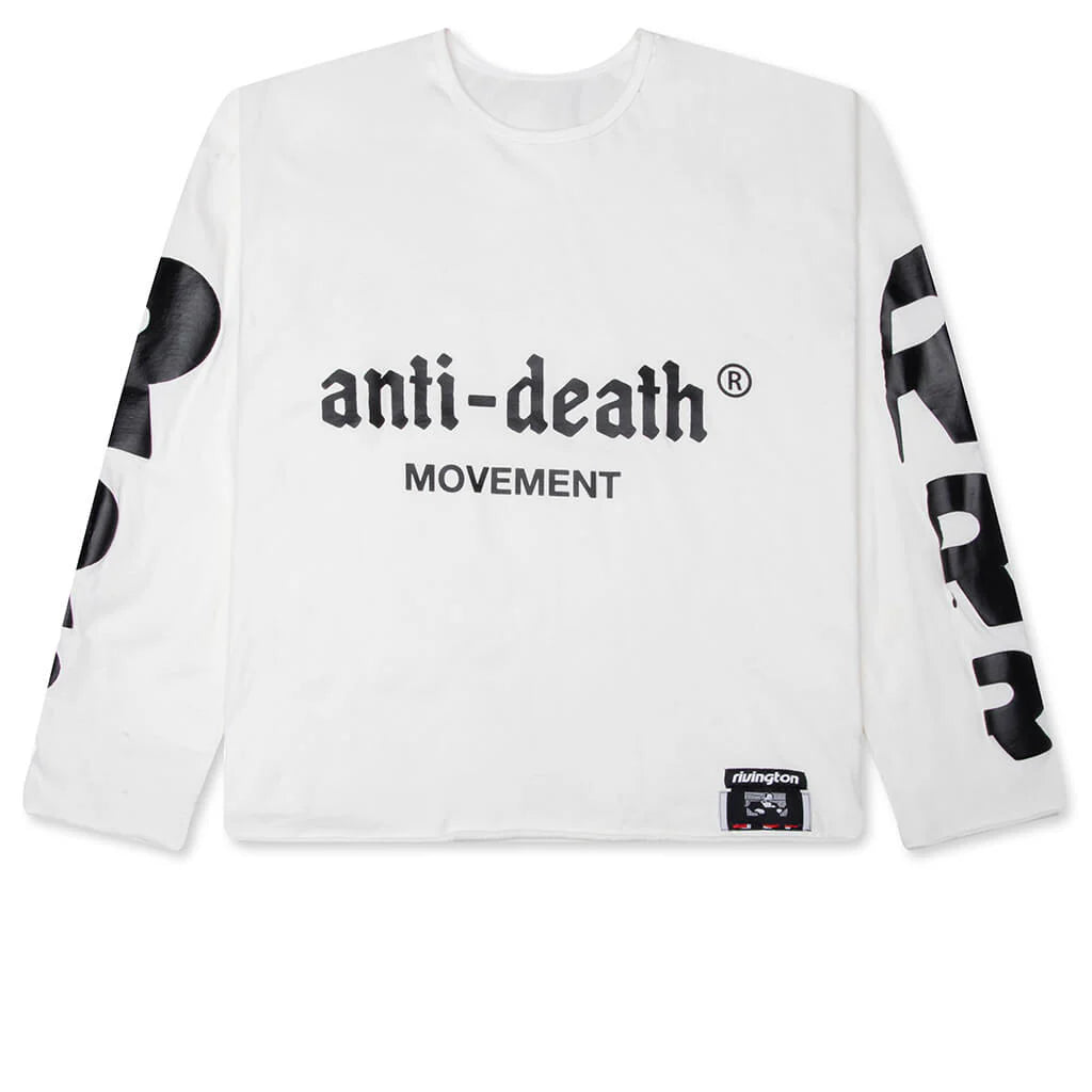 Anti Death Enemy L S Tee Max White