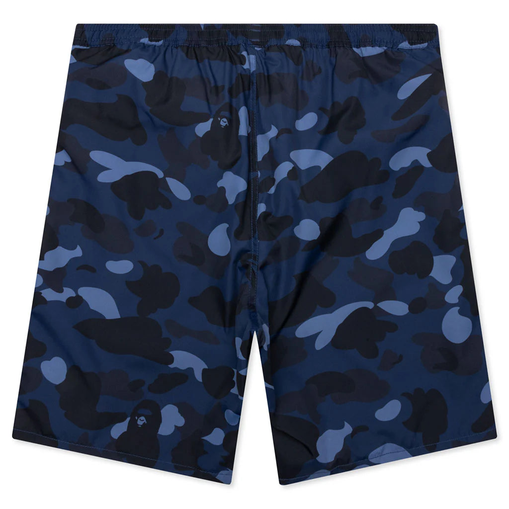 Color Camo Shark Reversible Shorts Navy