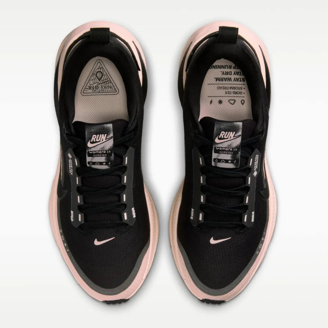 Nike Vomero 18 GORE TEX Preto Rosa Claro