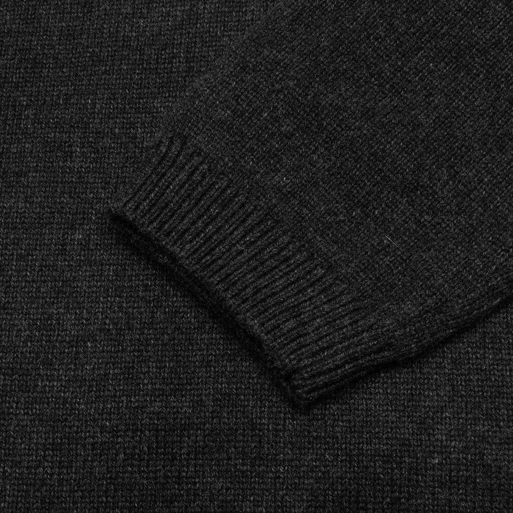 Heart Knit Sweater Black