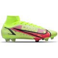 Nike Mercurial Superfly 8 Elite FG firm Ground Soccer Cleats Volt Bright Crimson