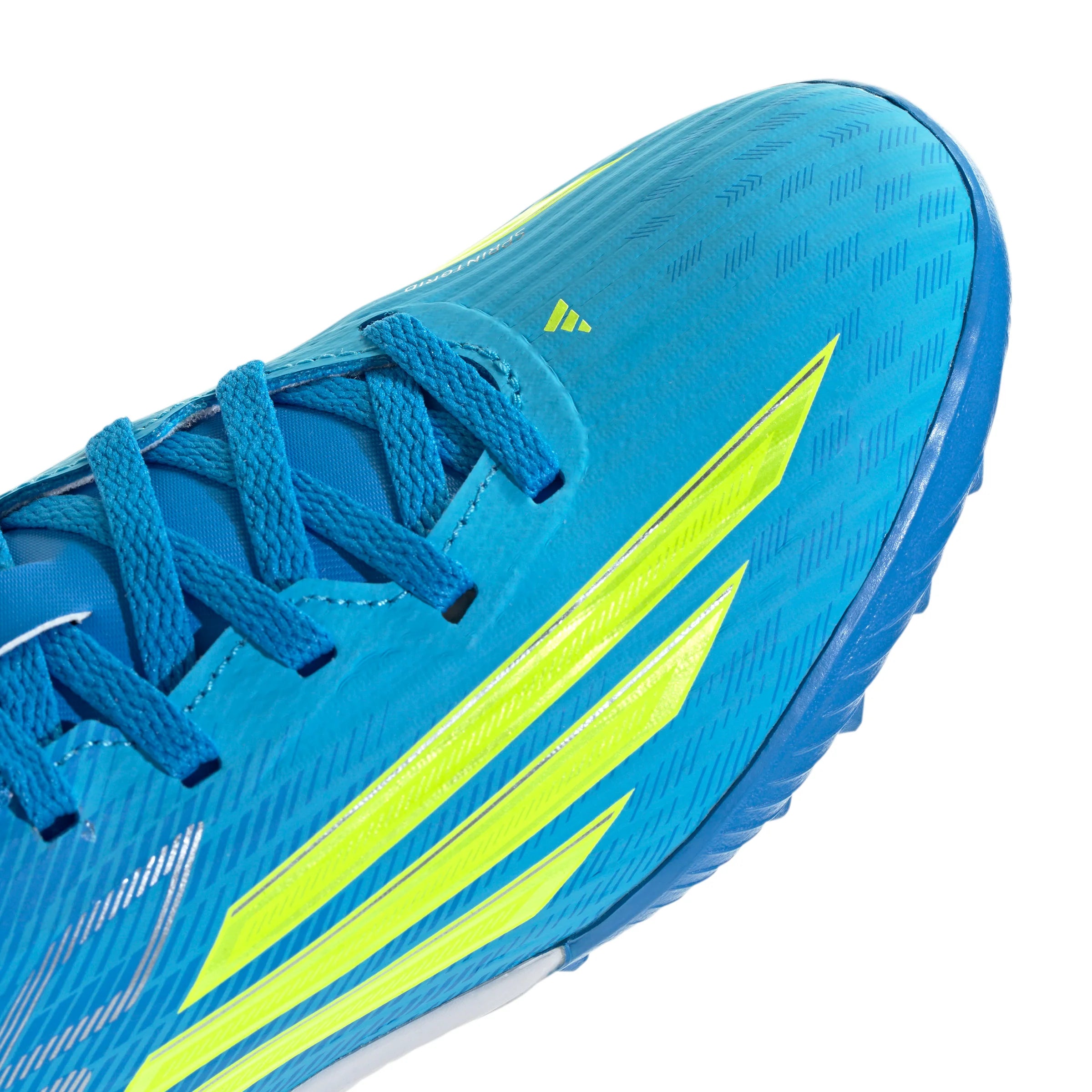 adidas F50 League TF Turf Youth Soccer Cleats Blue Yellow Aqua